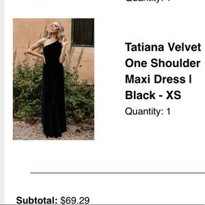 Baltic Born Tatiana One Shoulder Maxi Dress XS